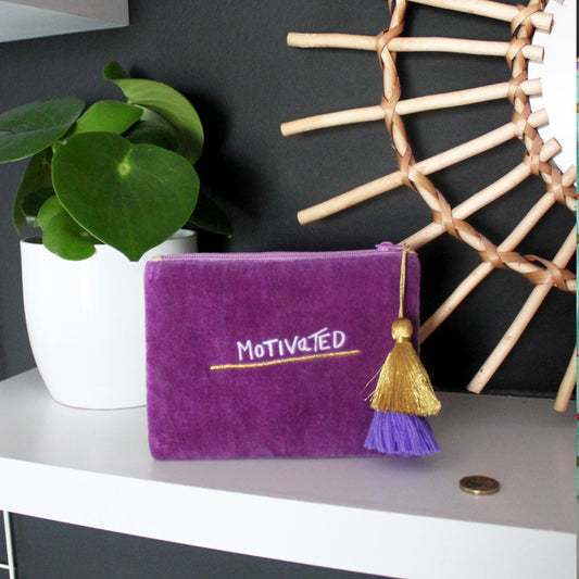 House of Disaster Small Talk Purse 'Medicated, Motivated'