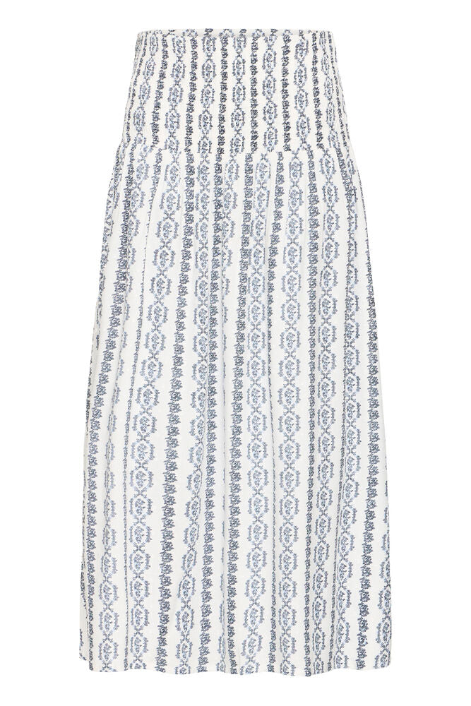 Fransa Sophia Skirt in Blue Art