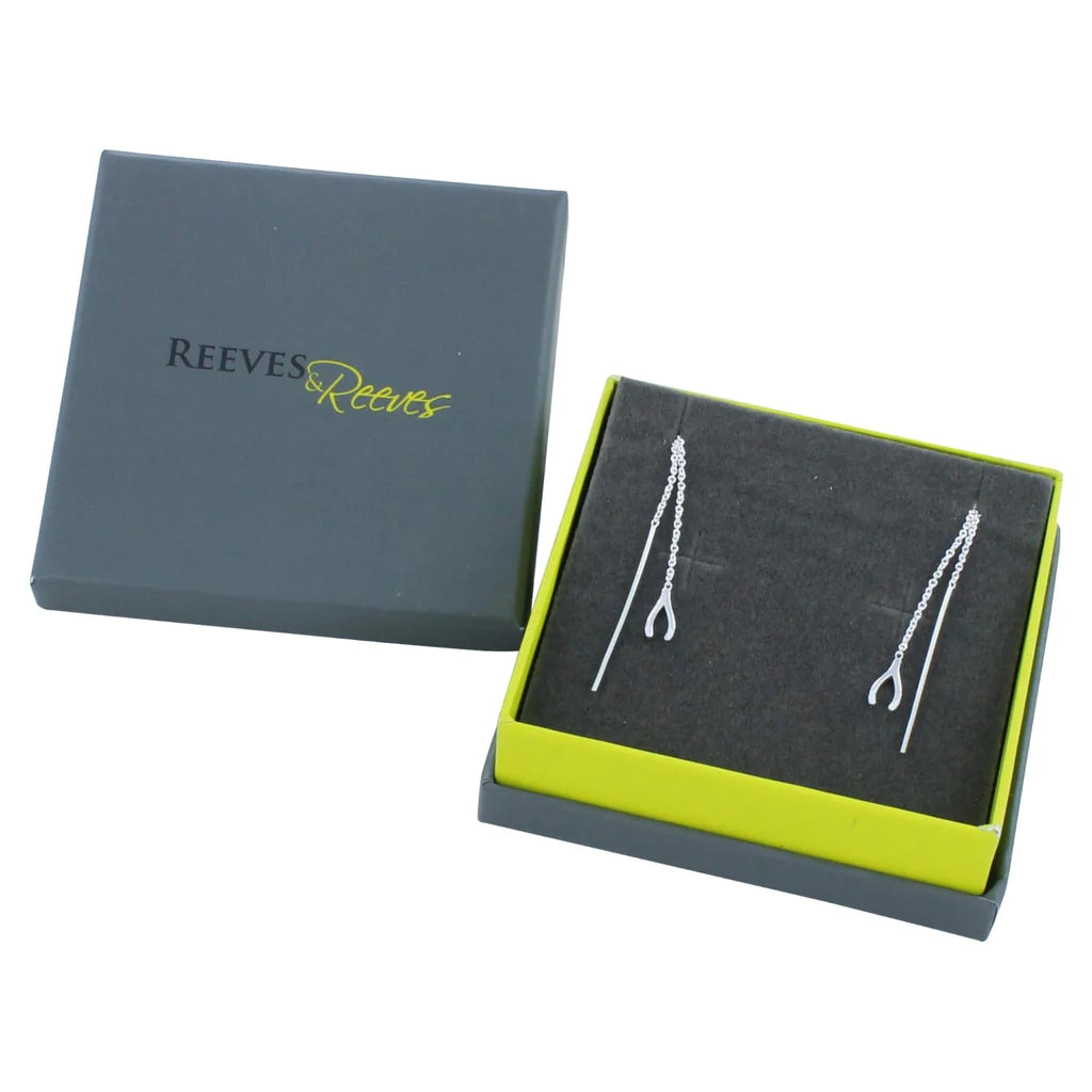 Reeves & Reeves Wishbone Drop Earrings