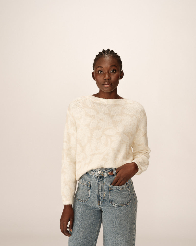 Grace & Mila Paloma Pullover in Beige