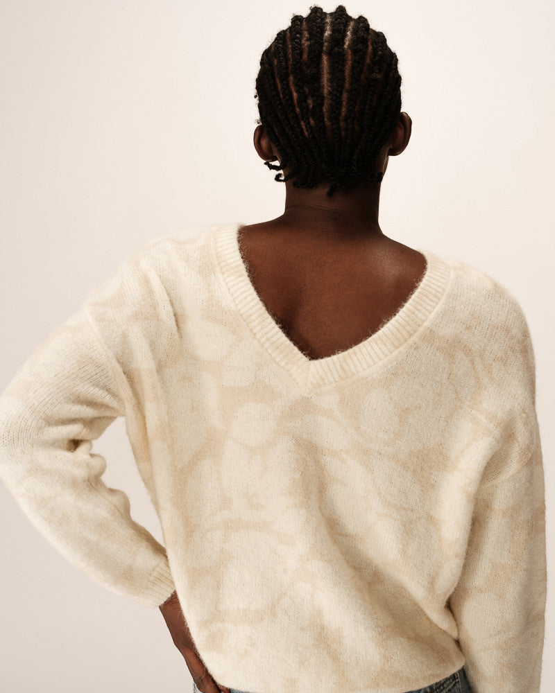 Grace & Mila Paloma Pullover in Beige