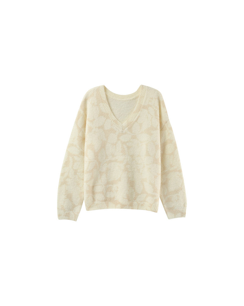 Grace & Mila Paloma Pullover in Beige