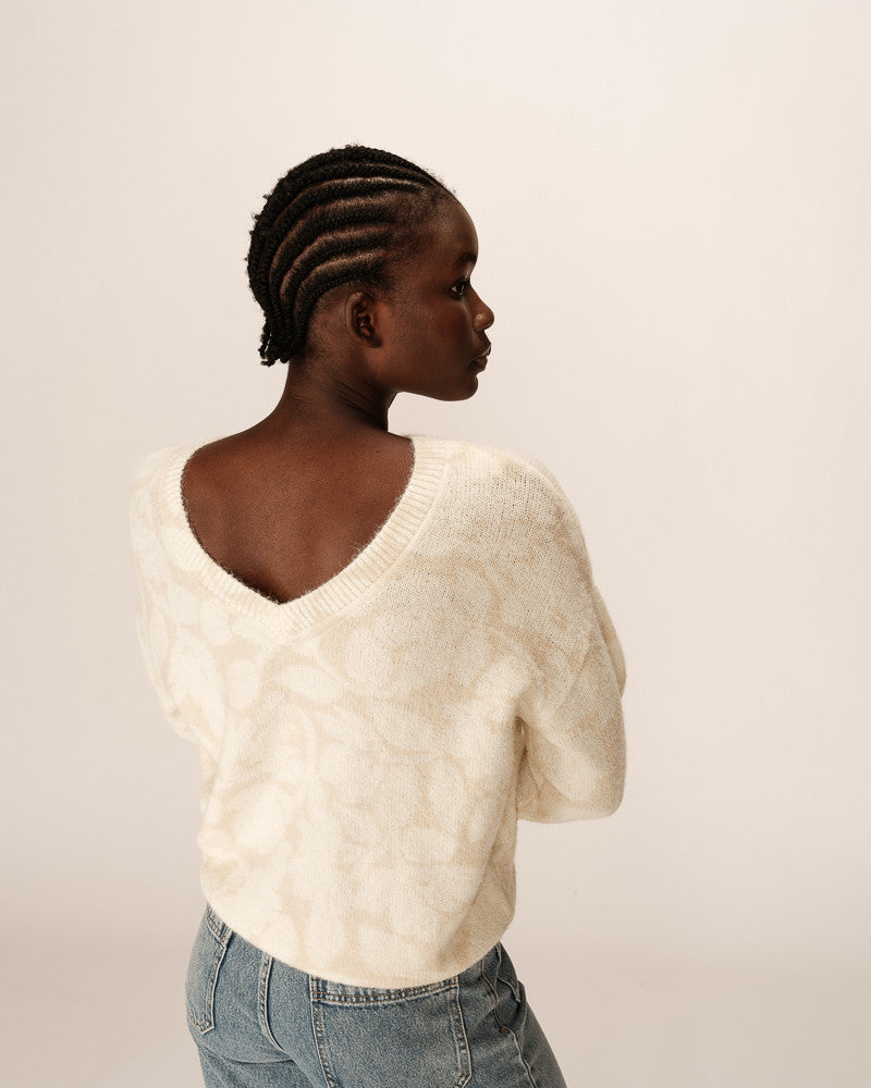 Grace & Mila Paloma Pullover in Beige