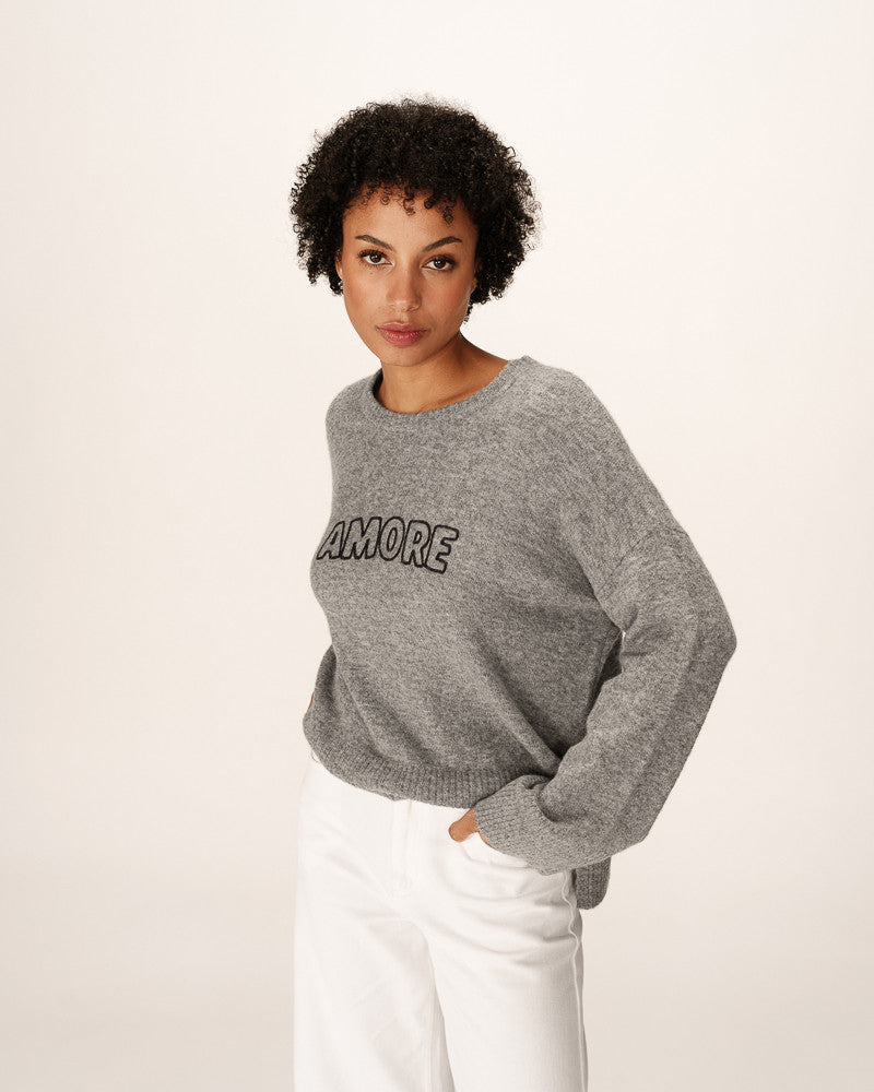 Grace & Mila Pacifico Grey Pullover