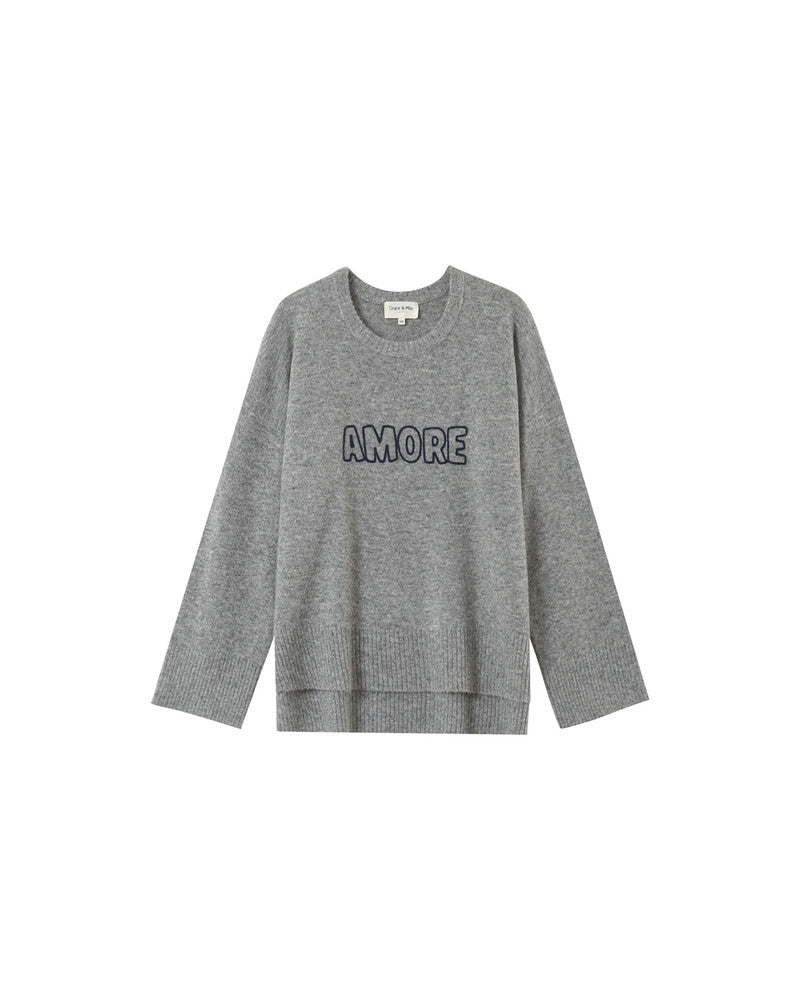 Grace & Mila Pacifico Grey Pullover