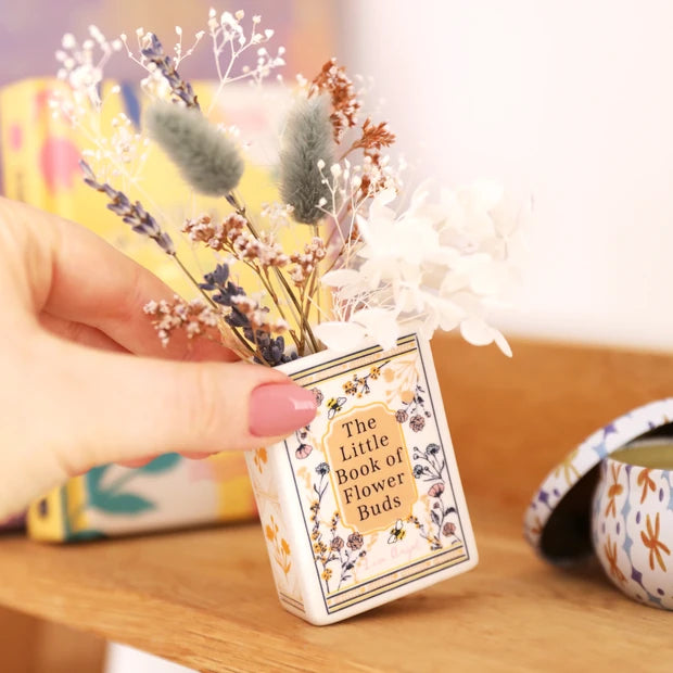 Lisa Angel - Ceramic Little Book of Flower Buds Tiny Vase