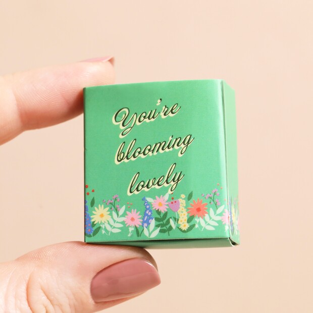 Tiny Matchbox Blooming Lovely Ceramic Flower Token