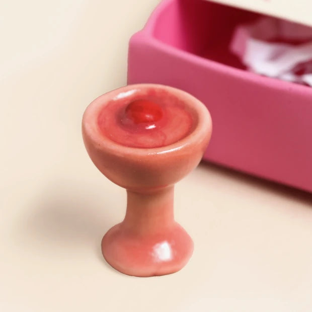 Lisa Angel Tiny Matchbox Ceramic Martini Token