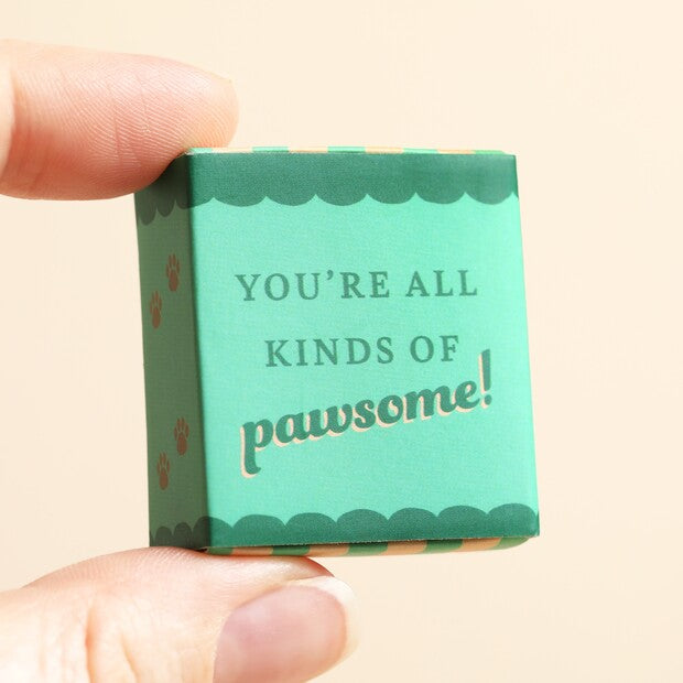 Tiny Matchbox Ceramic Sausage Dog Token