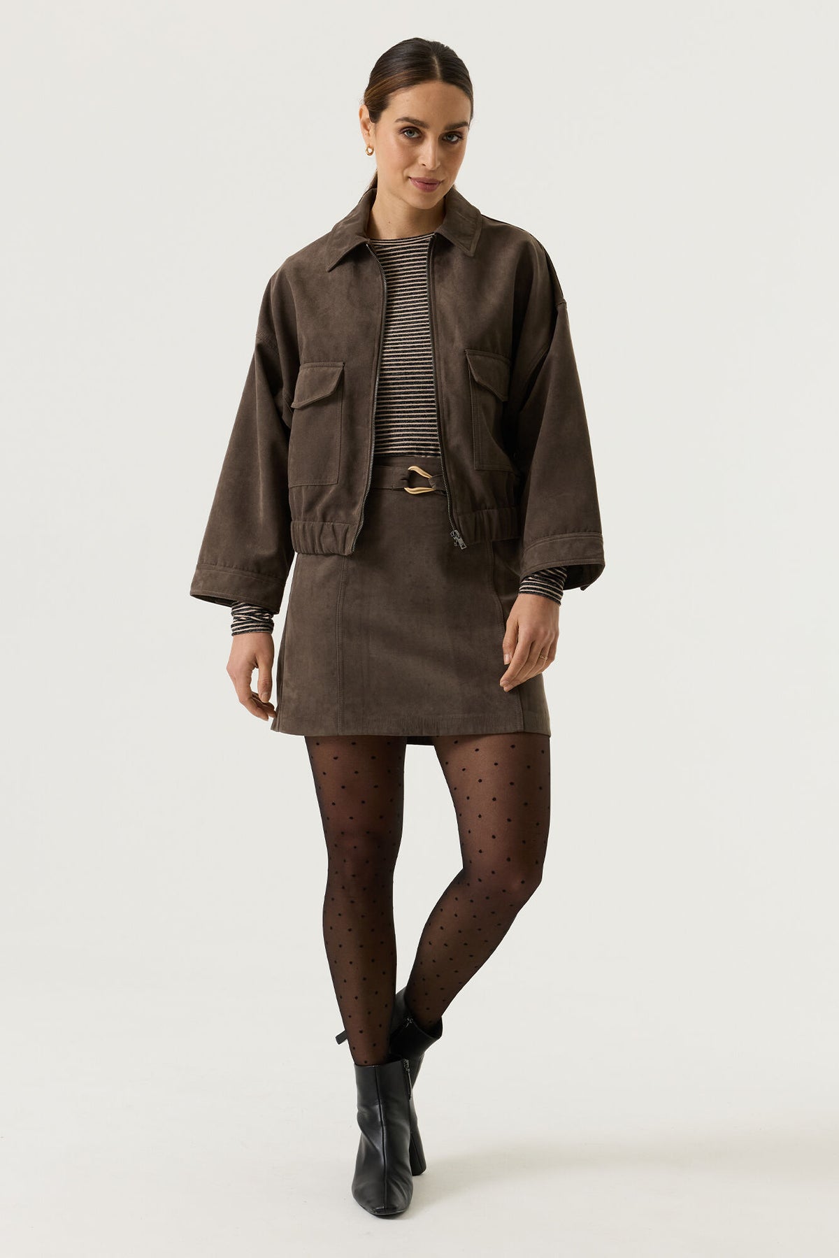 Garcia Graphite Grey Suede Jacket