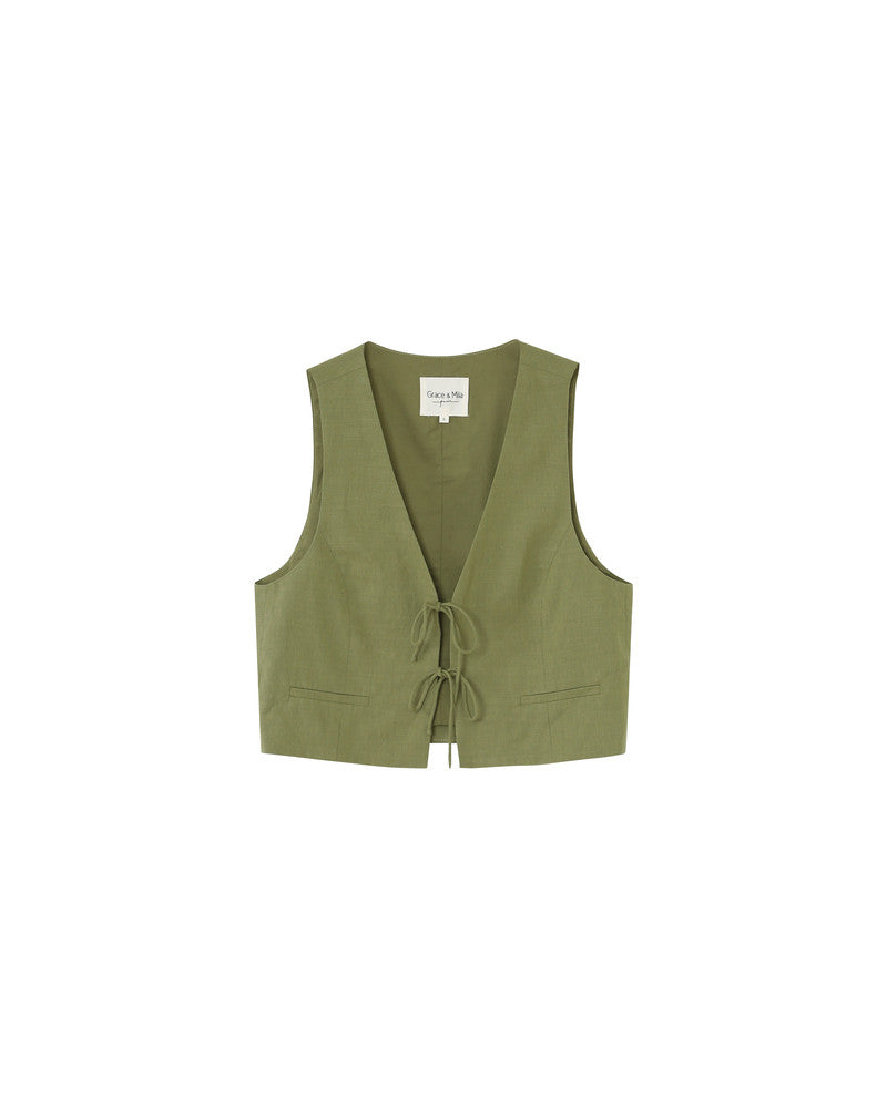 Grace & Mila Reubens Waistcoat in Green