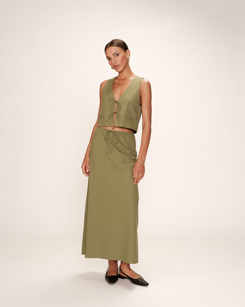 Grace & Mila Reubens Waistcoat in Green