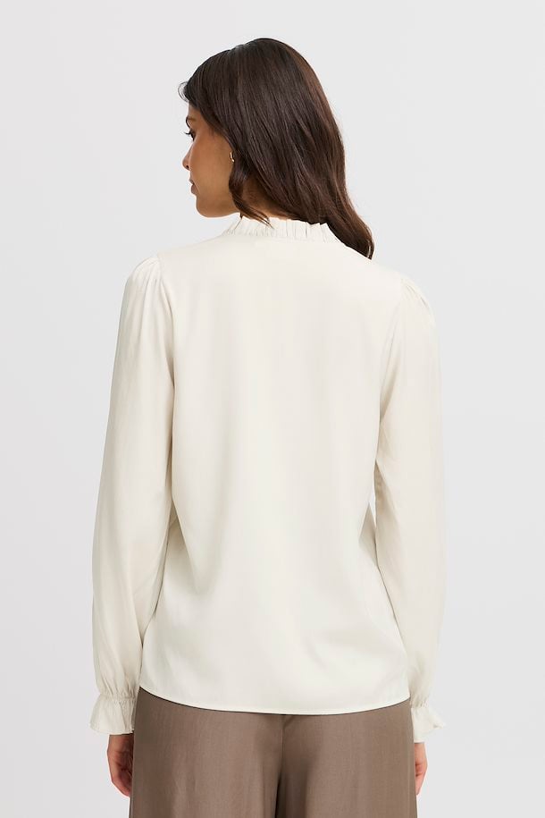 Fransa Diana Blouse in Whisper White