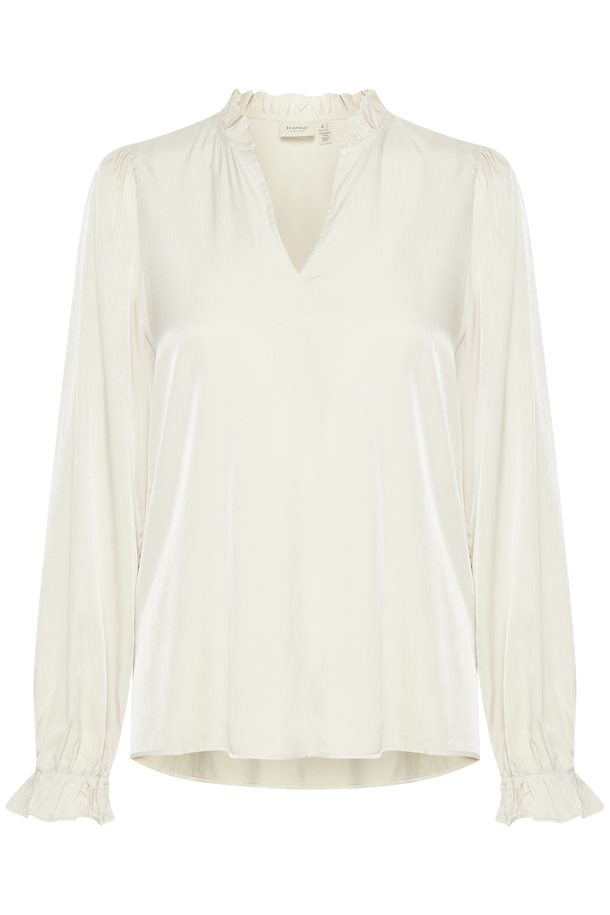 Fransa Diana Blouse in Whisper White