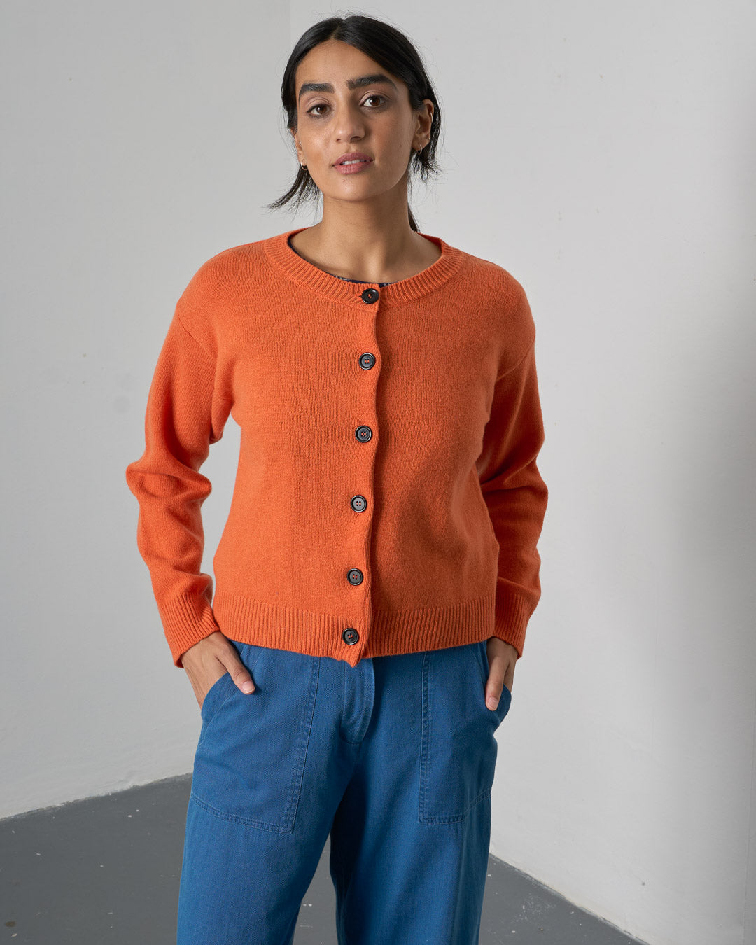 Bibico Eva Cardigan in Mandarin