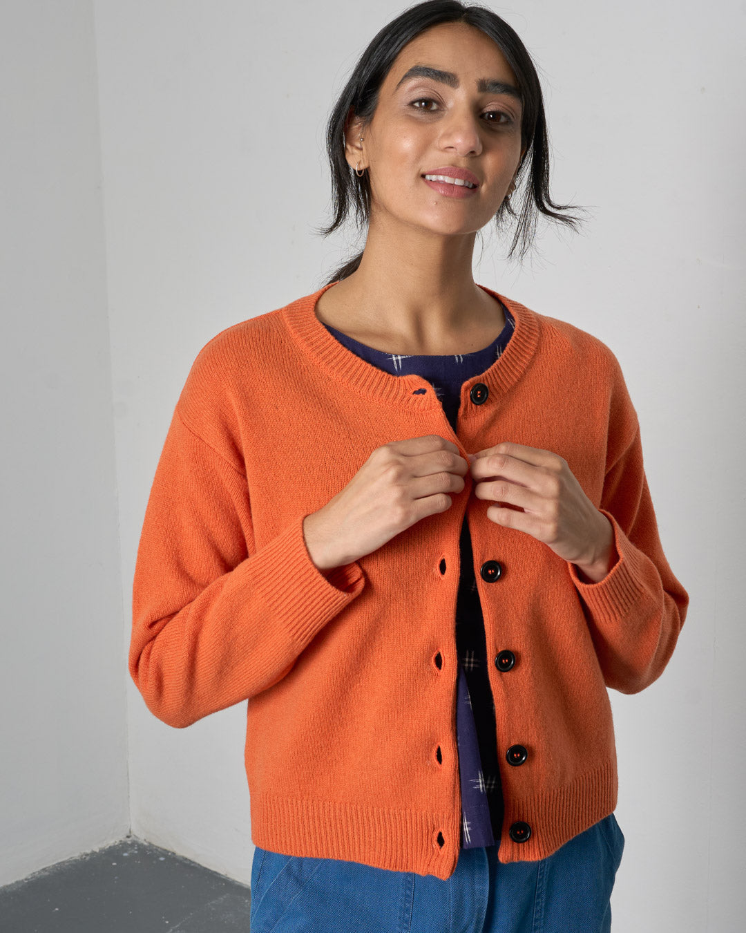 Bibico Eva Cardigan in Mandarin
