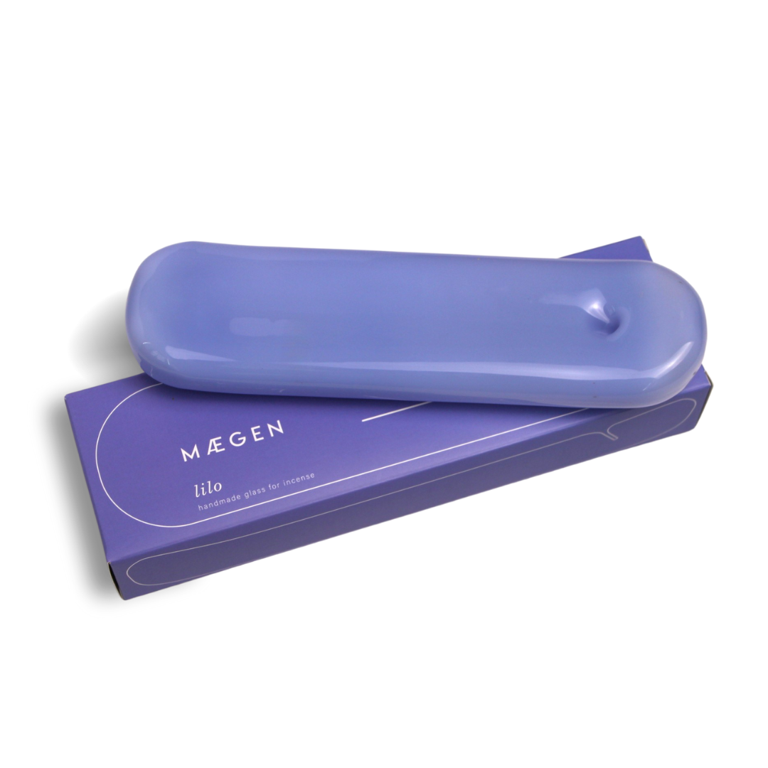 Mægan Lilo Incense Holder - Milky Blue