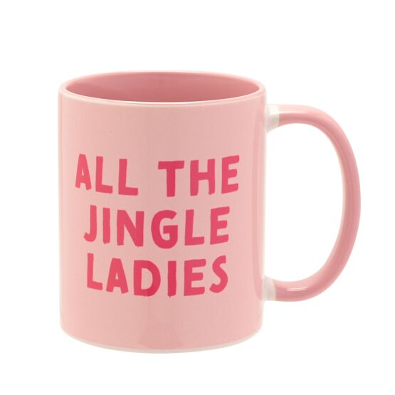 Pink Handled Mug - All the Jingle Ladies