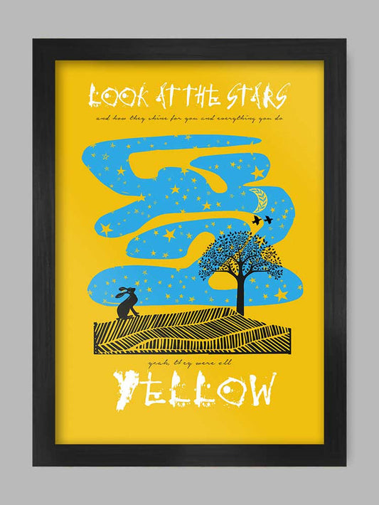 The Northern Line Yellow Music Poster Print