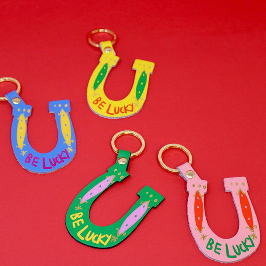 Be Lucky Key Fob: Green