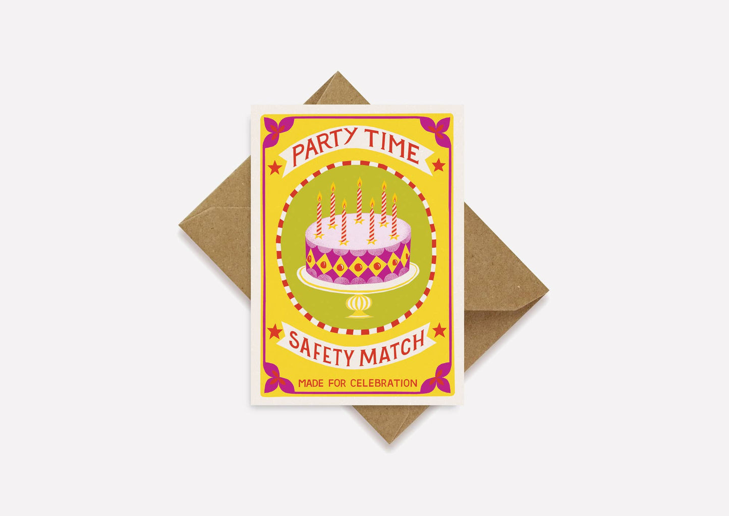 Party Time mini greetings card