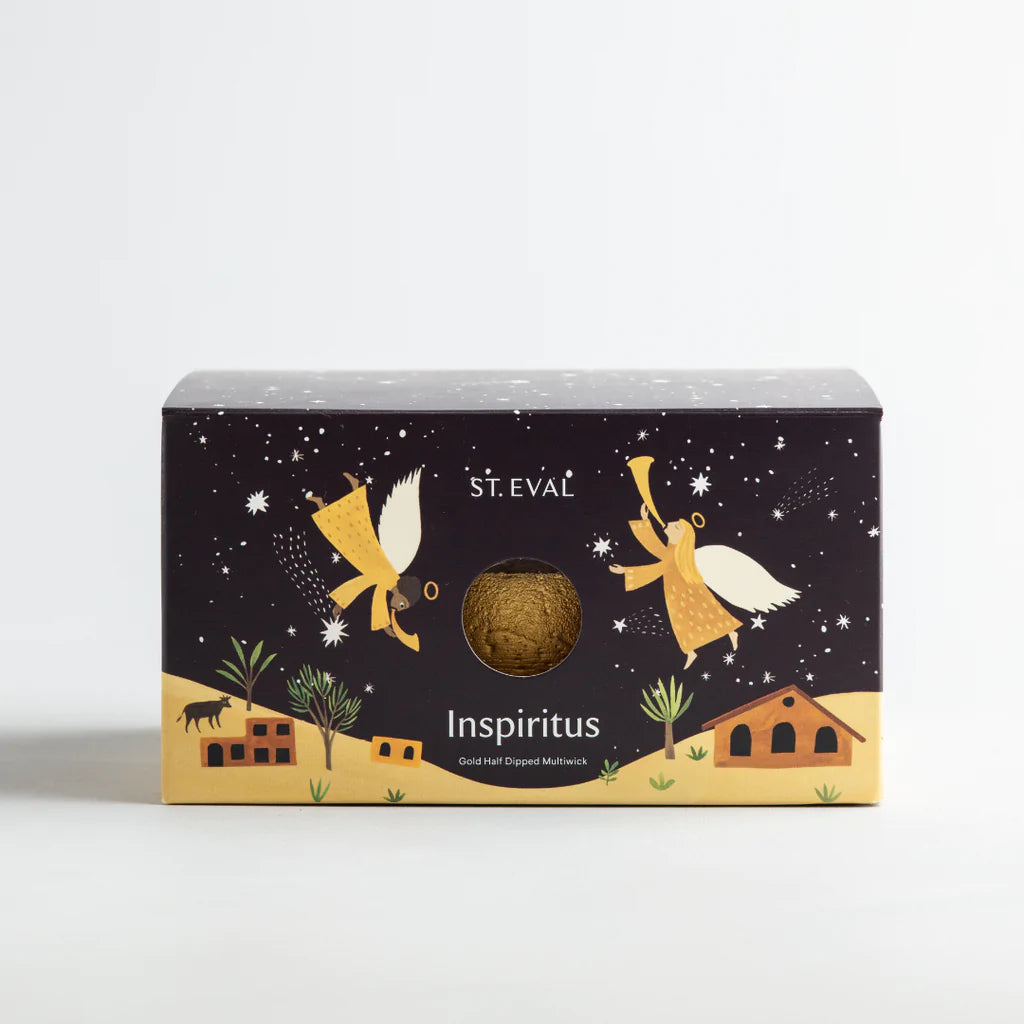 St Eval Orange & Cinnamon Gold Dipped Multiwick candle Twenty Three