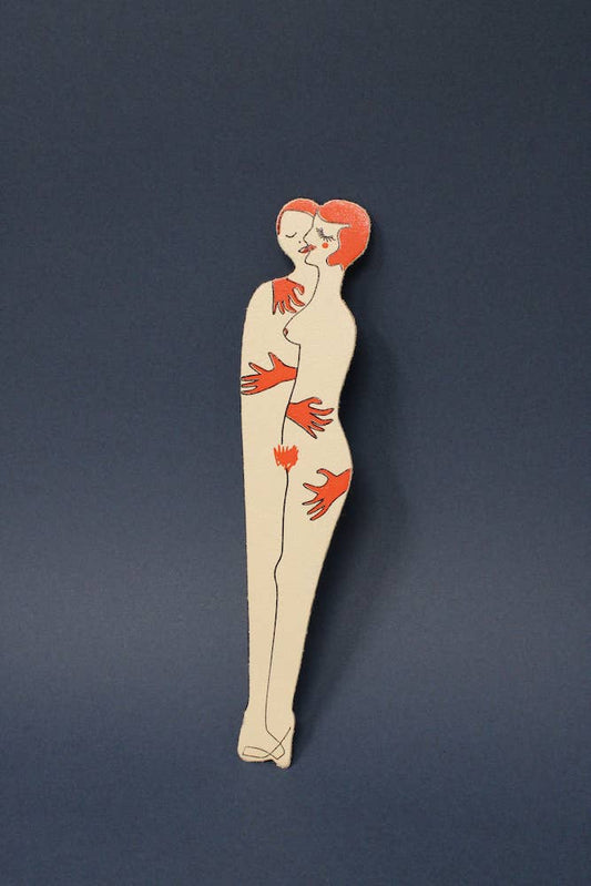 Arc Colour Design Book Lover Bookmark: Cream/Orange