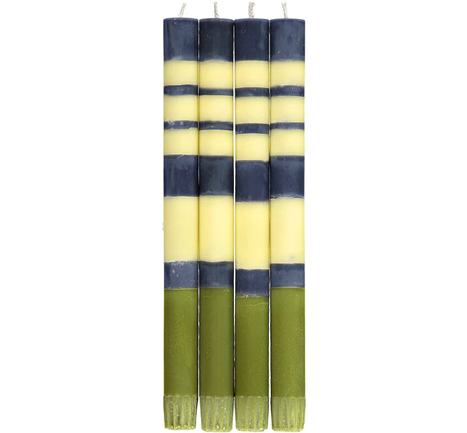 24.5cm Indigo, Jasmine & Olive Candles x 4 