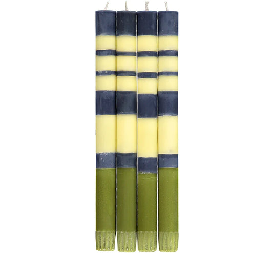 24.5cm Indigo, Jasmine & Olive Candles x 4 