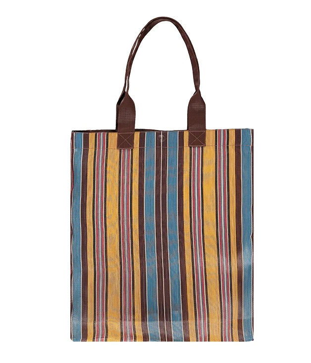 BCS Recycled Shopper in Yellow, Blue & Beige