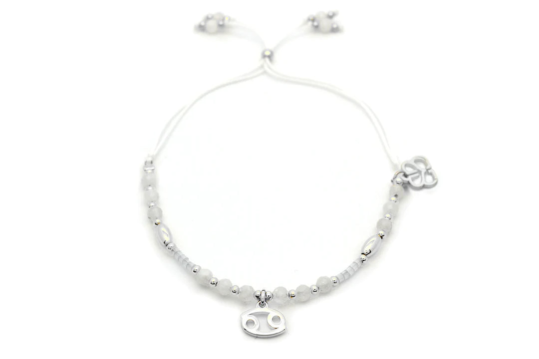 Silver Zodiac Bracelet - Cancer