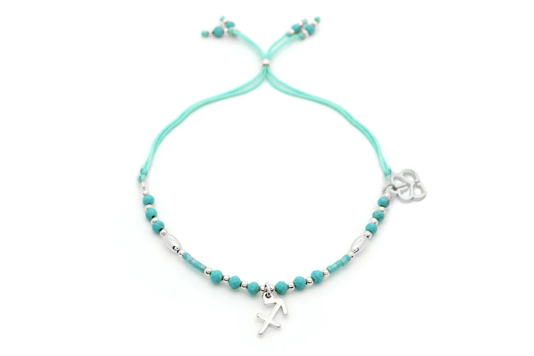 Silver Turquoise Bracelet - Sagittarius