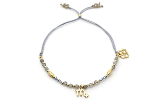 Scorpio Zodiac Gold Bracelet