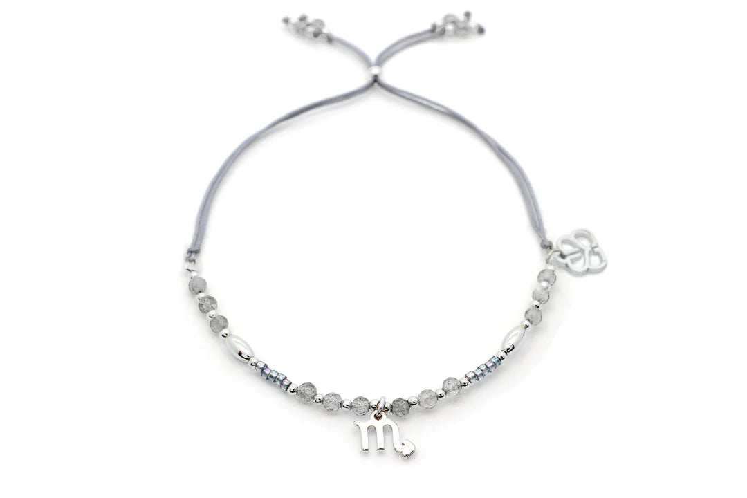 Silver Labradorite Gemstone Bracelet  