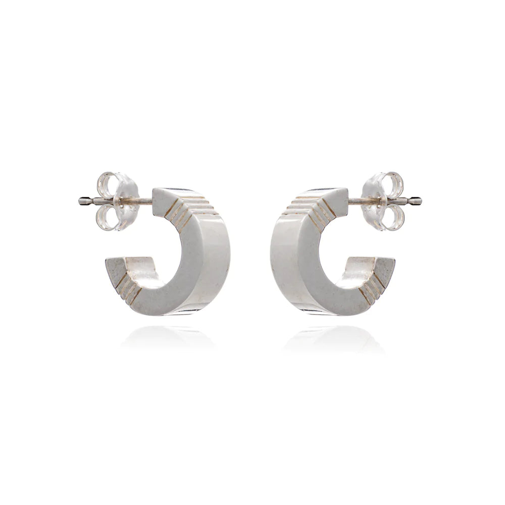 12mm x 4mm Mini Hoop Earrings 