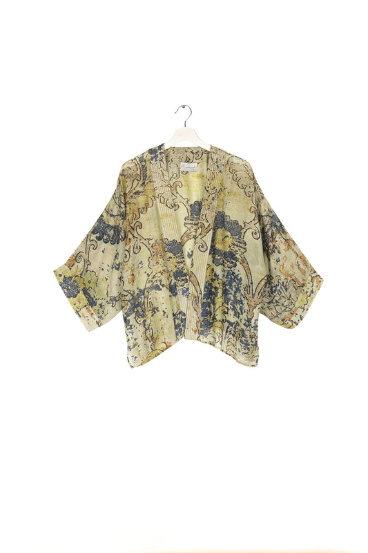 Front of Dhurrie Taupe Kimono