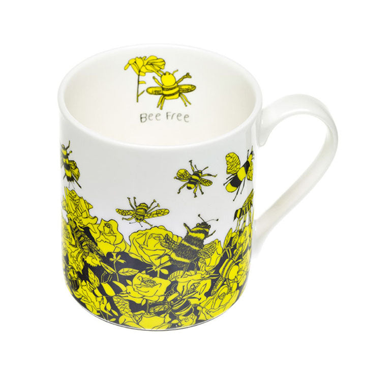 China mug - Bees - 8cm x 9cm 