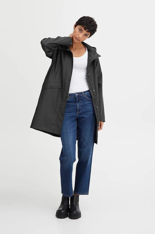 Black Ihrazi Raincoat 