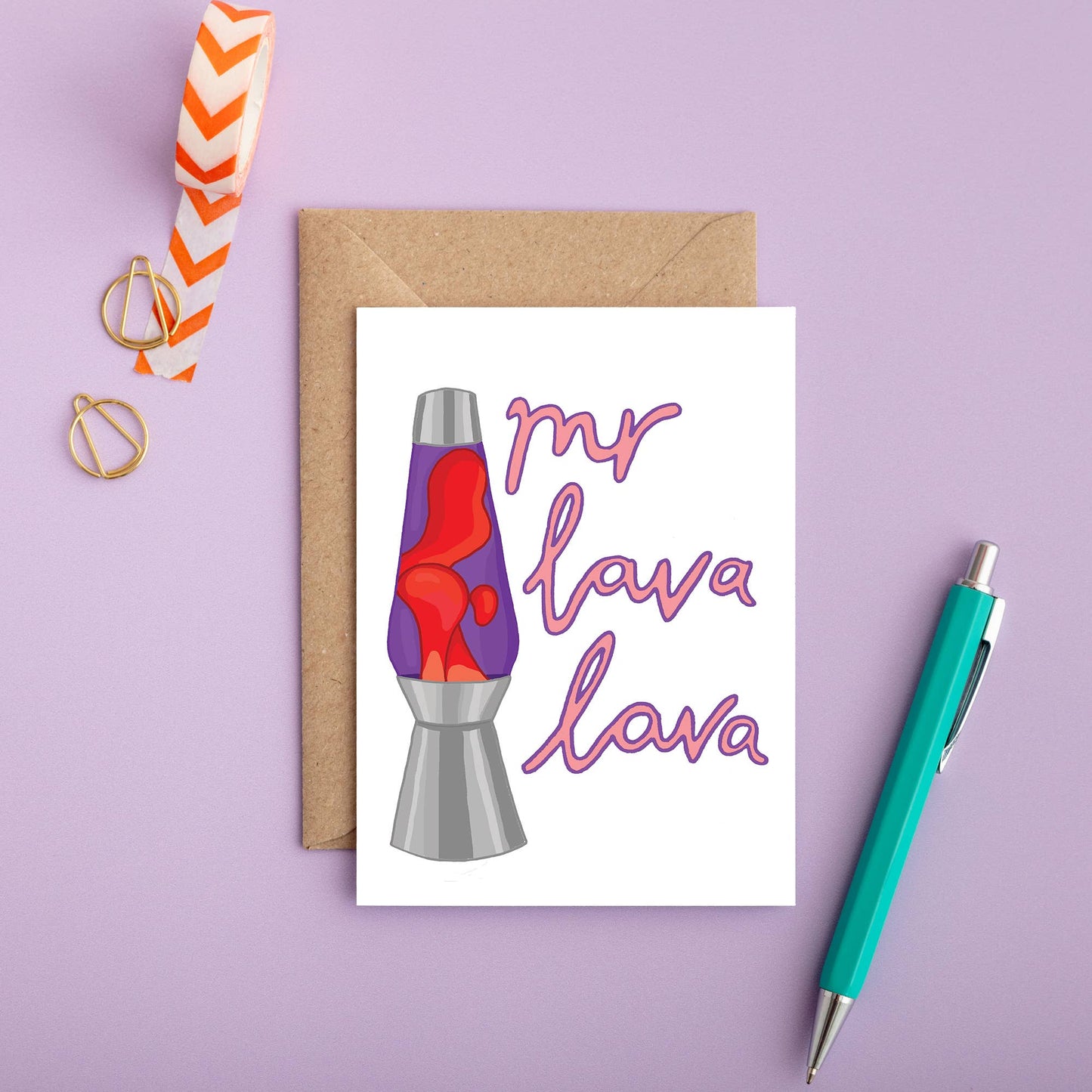 Mr Lava Lava Greeting Card | Valentines Day Card | Love Card