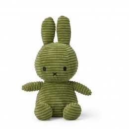 Miffy Corduroy Soft Toy in Olive Green 23cm